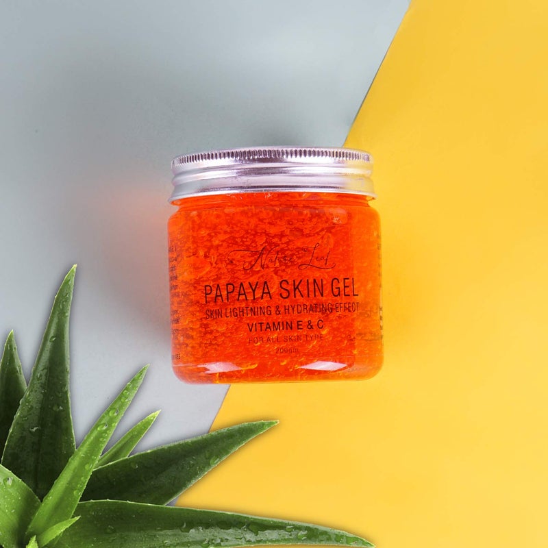 Nature leaf Nature Leaf Combo Of Dtan Scrub Enriched With Clove Oil And Kojic Acid Scrub 200 Ml And Papaya Skin Lightning Gel Pack Of 2 200 Ml - Image 3