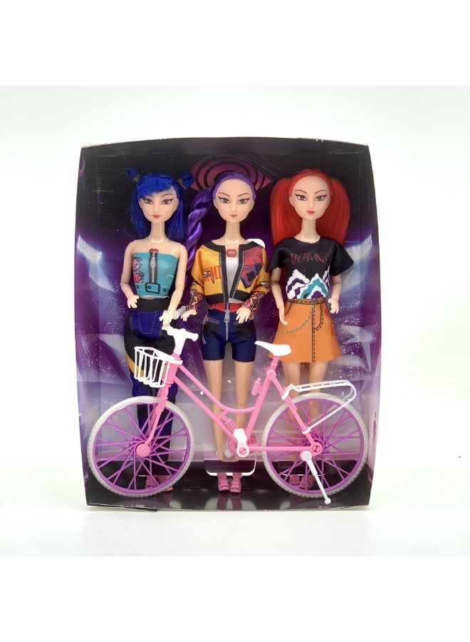 KPop Demon Hunters trendy girl Group style fashion princess Doll set gift for family and Friends