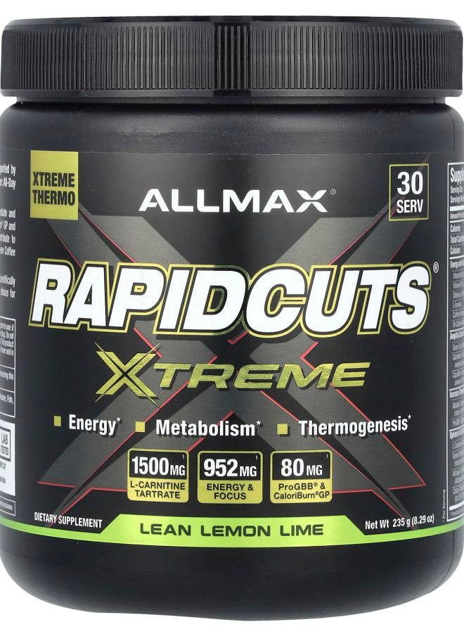 Allmax Rapidcuts® Xtreme Lean Lemon Lime 8.29 oz (235 g) 