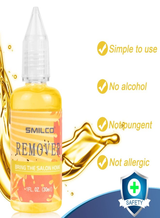 Smilco Tape in Hair Extension Remover - Fast-Acting Adhesive Residue Cleaner for Hair Systems, Lace Wigs & Closures, Efficient Bonding Removal for Extensions (30ml) - Image 2
