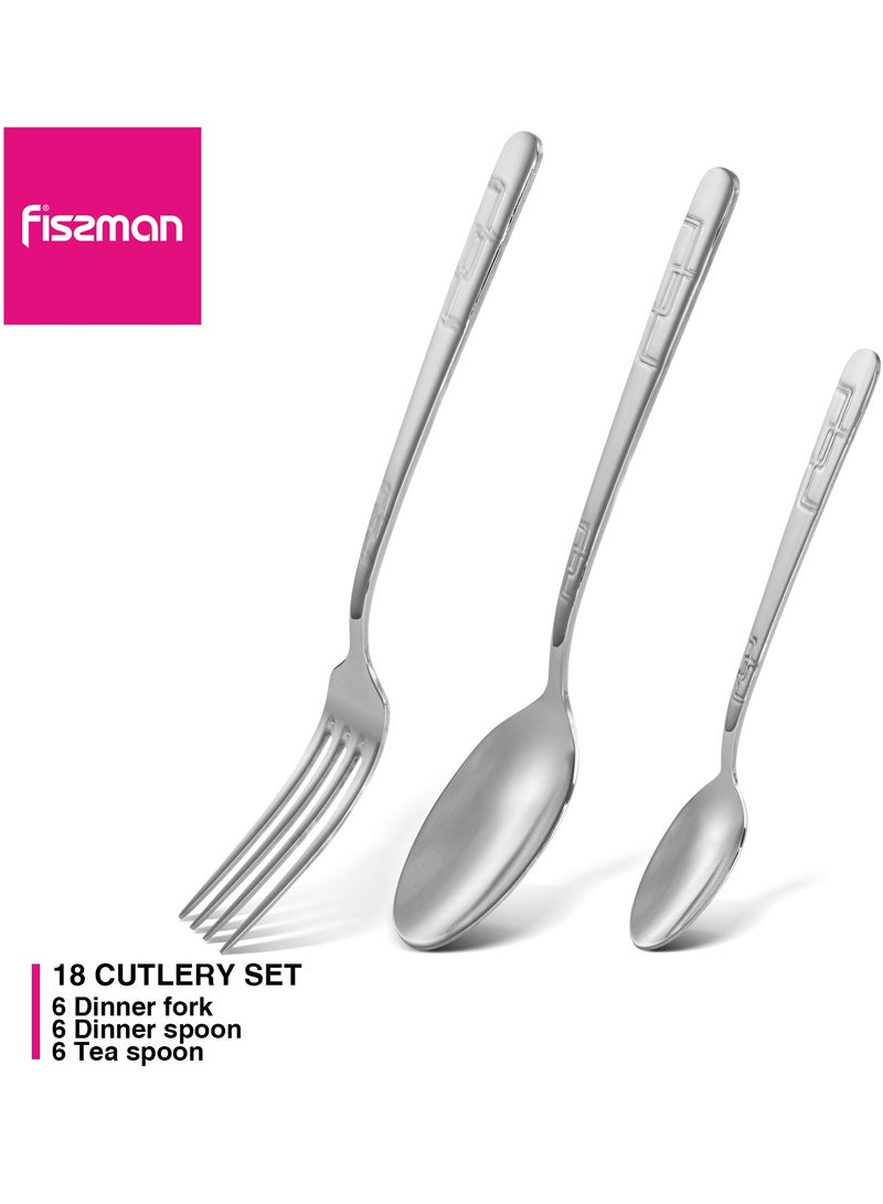 Fissman 18-Piece Stainless Steel TURIN Cutlery Set - Image 2