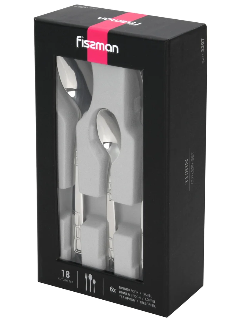 Fissman  18-Piece Stainless Steel TURIN Cutlery Set  | Best Price UAE