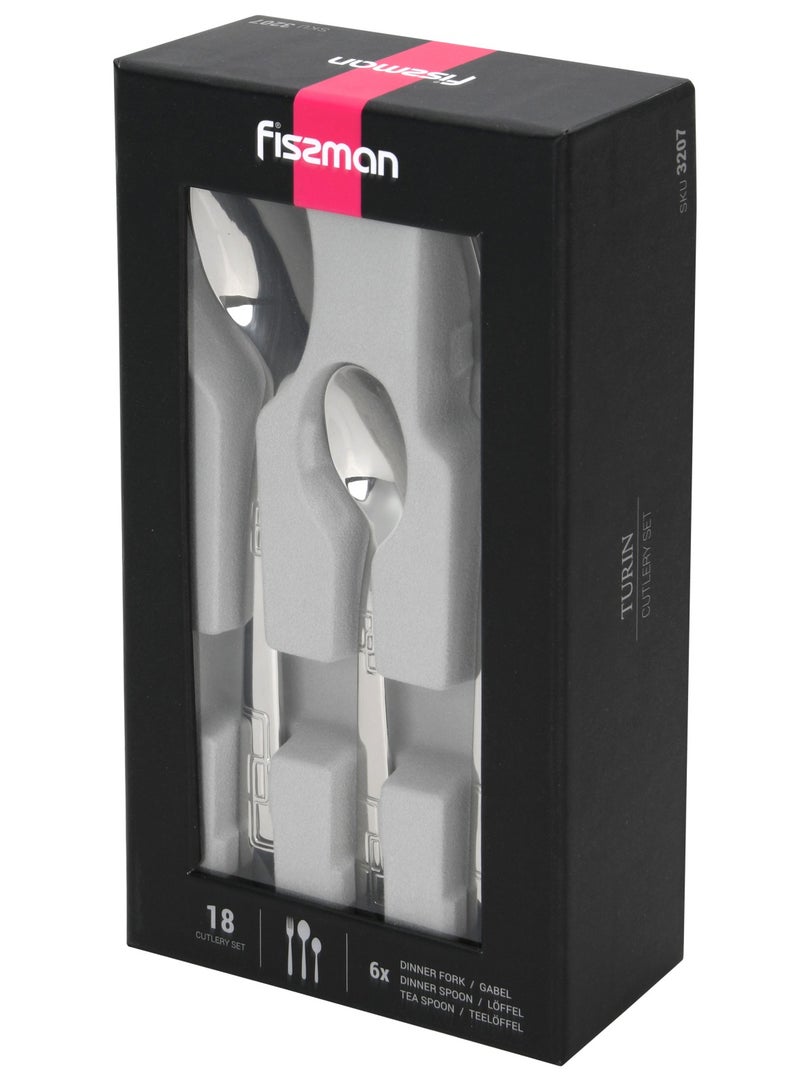 Fissman 18-Piece Stainless Steel TURIN Cutlery Set - Image 3