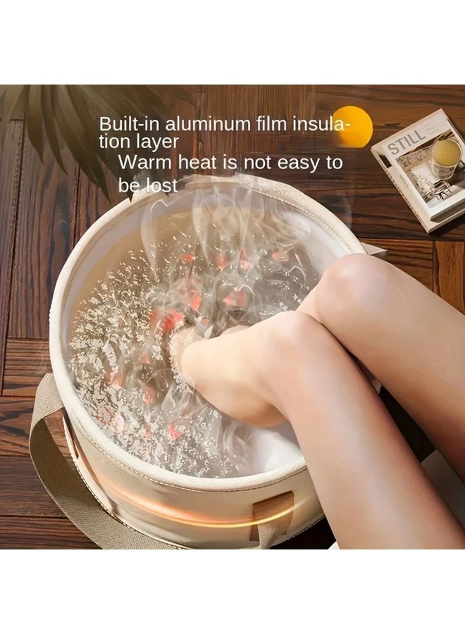 Portable Foot Bath Spa With Temperature Control Foam Massage 1pc Compact Design - Image 3