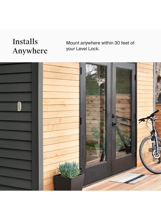 Level Level Keypad - Compatible with Any Level Lock or Bolt - Weatherproof with LED Backlight - Bluetooth-Enabled Door Lock Accessory for Keyless Entry (White)  - Image 4