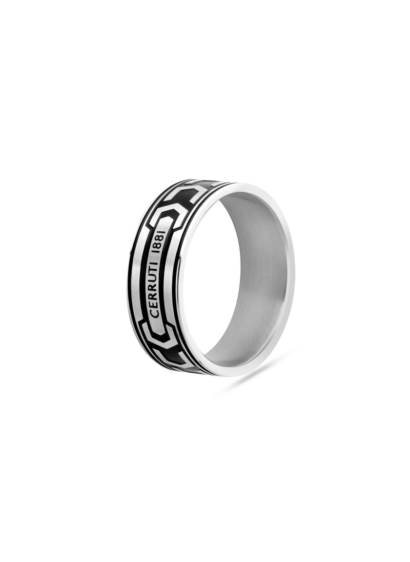 CERRUTI 1881 Bold Black Finger Ring For Men 62  - Image 2