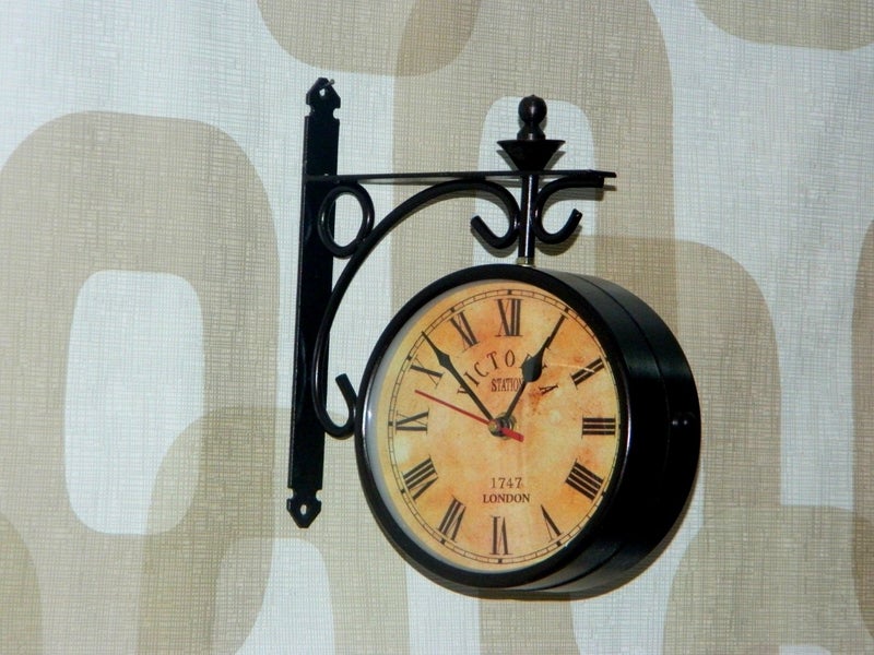 Tu Casa 6" 1747 London Double-Sided Victorian Style Station Clock | Wall Clock for Bedroom, Living Room, Hall, Office, Home Décor & Housewarming Gifts - Image 2