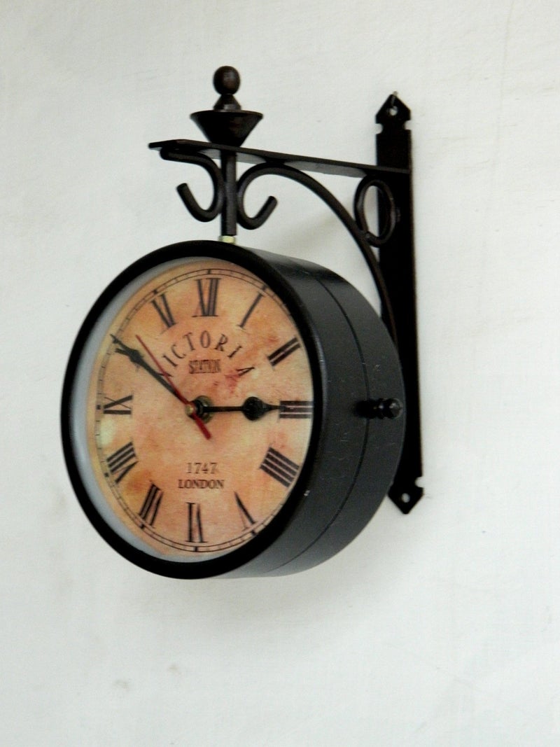 Tu Casa 6" 1747 London Double-Sided Victorian Style Station Clock | Wall Clock for Bedroom, Living Room, Hall, Office, Home Décor & Housewarming Gifts - Image 1