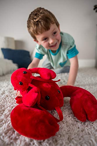 Mary Meyer Stuffed Animal Soft Toy, Lobbie Lobster, 10-Inches, Red , Black - Image 3