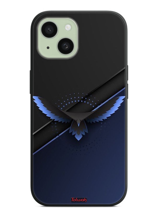 Tolwak - Apple iPhone 15 Plus Protective Case Cover Eagle Digital Abstract Art - Image 1