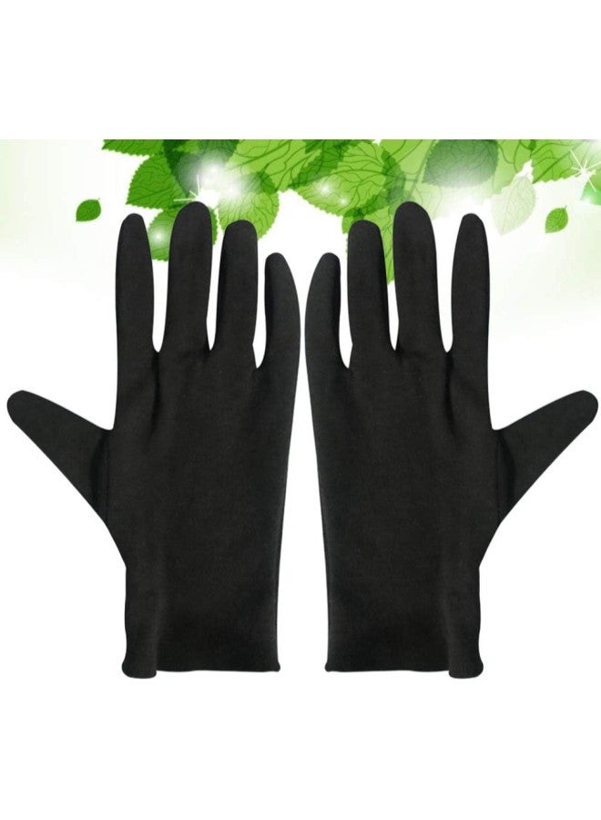klarako Cotton Gloves 12 Pairs Eczema Dry Hands Moisturizing Serving Archival Cleaning Jewelry Silver Inspection Gloves M  - Image 5