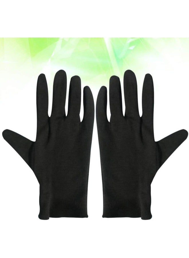 klarako Cotton Gloves 12 Pairs Eczema Dry Hands Moisturizing Serving Archival Cleaning Jewelry Silver Inspection Gloves M  - Image 2
