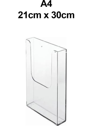 Trend Plexi 5 Pieces A4 Wall Type Semi-Closed Brochure Holder (21CM x 30CM) - pzsku/Z1BB6DAEF56435054868DZ/45/_/1730614727/4b1ea9ea-0cb7-4163-b637-8cd6a71a29d7