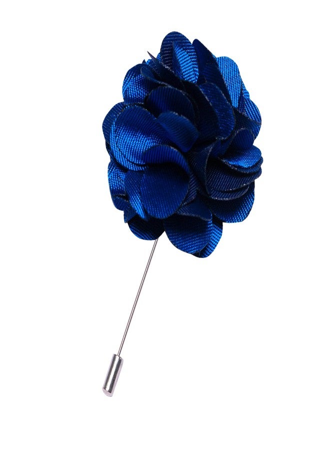 RBOCOTT Royal Blue Bow Tie for Men Silk Bowtie and Pocket Square with Lapel Pin Cufflinks Set (9) - Image 3