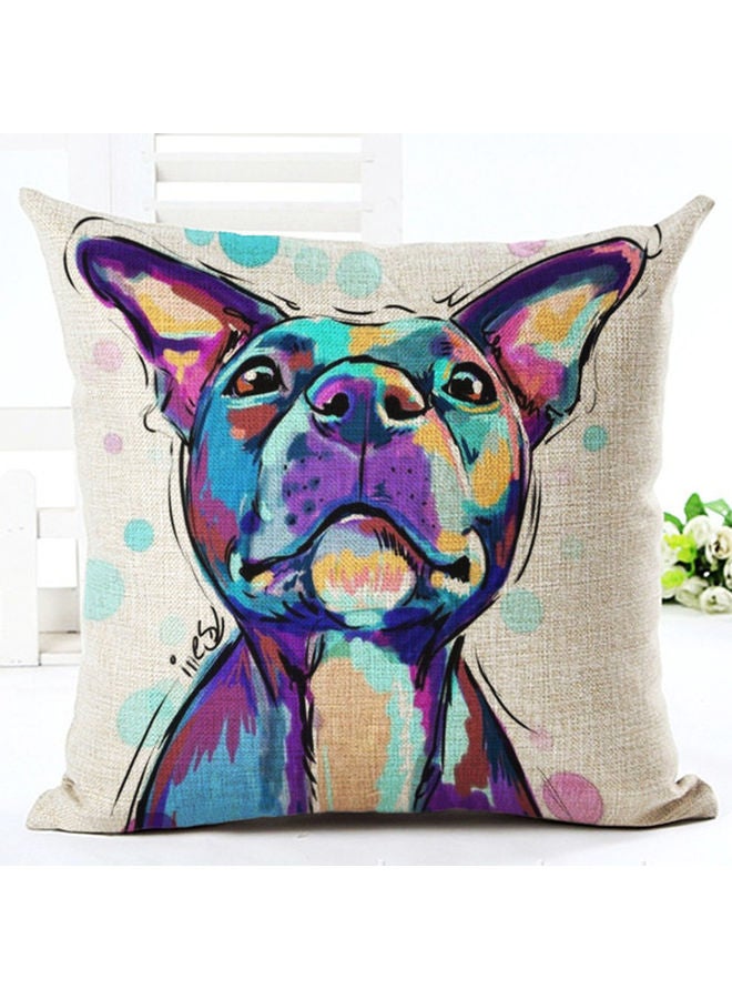 NIBEMINENT Cartoon Lovely Dog Pattern Pillow Cover For Home Decor Multicolour - Image 1