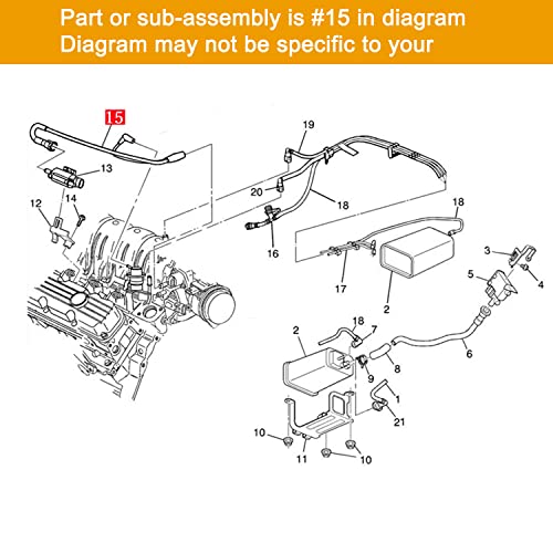 koxuyim منظم ضغط الوقود مع فراغ وموصل تطهير خزان البخار 24506640 يناسب 1998 بويك سنتشري 1998 ريجال 1998-2005 بارك أفينيو 2000-2005 بونتياك بونفيل 1998-2005 أولدزموبيل إنترغ   - Image 4
