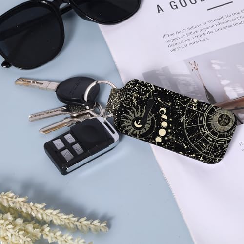 WXCYDG Chapstick Holder Keychain,Chapsticks Lip Balm Holder Key Chain,Lip Balm Keychain Holder with Clip(Sun and Moon) - Image 5