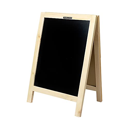 Roger & Moris Spruce Wood Mini Black Board Double Framed Easel - Chalkboard for Home, Business and Wedding, Display Stand, Restaurant (Size: 15 x 10 inch) Set of 2 - Image 5
