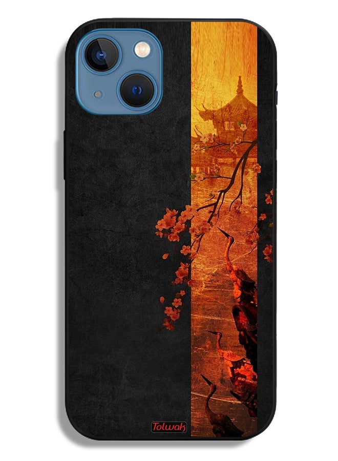 Tolwak Apple iPhone 13 Protective Case Autumn Colors Art - Image 2