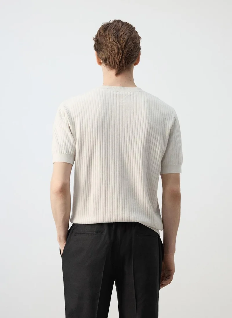 مانجو مان Cotton-Modal Blend Jersey T-Shirt