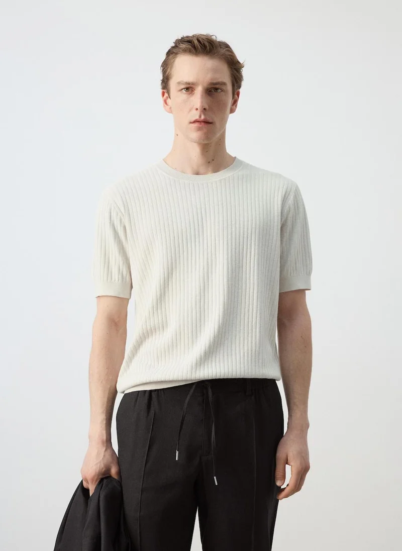 مانجو مان Cotton-Modal Blend Jersey T-Shirt