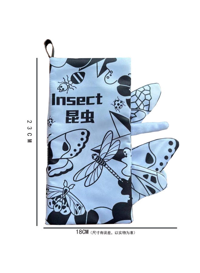 Cloth Book Early Education Baby Can Not Tear 0-3 Years Old Three-dimensional Tail Baby 6-18 Months Educational Toys Chinese English - Image 4