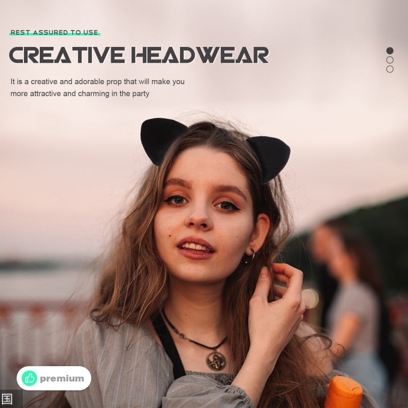 📦 طوق رأس بتصميم آذان حيوانات لطيف للحفلات والتجمعات - Image 4