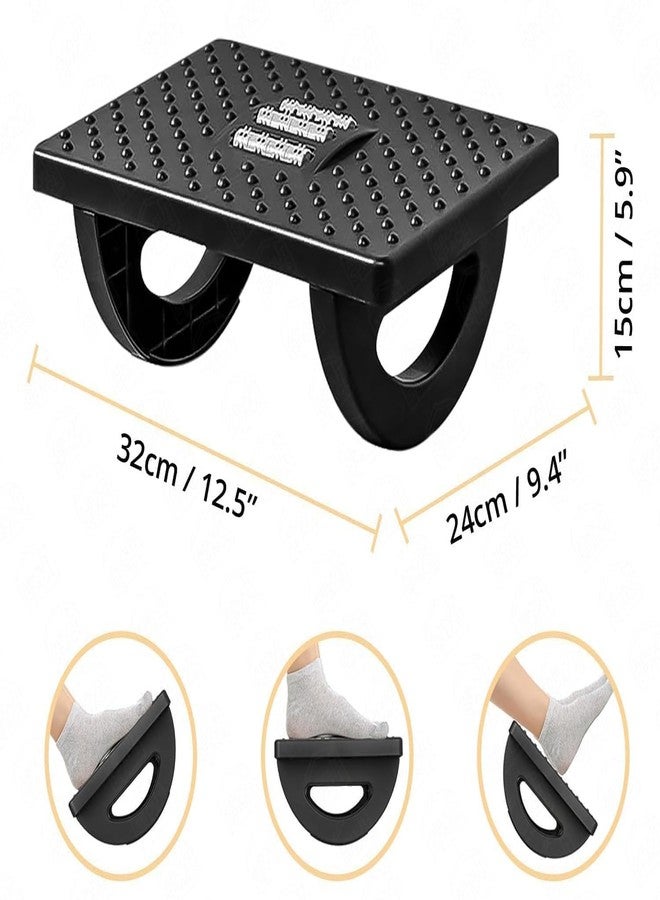 DKRIVA Foot Rest for Office Chair with Acupressure Points and Roller | Ergonomic Footrest for Office Desk | Foot Rest Under Table | Foot Stool for Home, Office Table, and Sofa (Unbreakable, Non-Slip Legs) (PACK OF 1) - Image 2