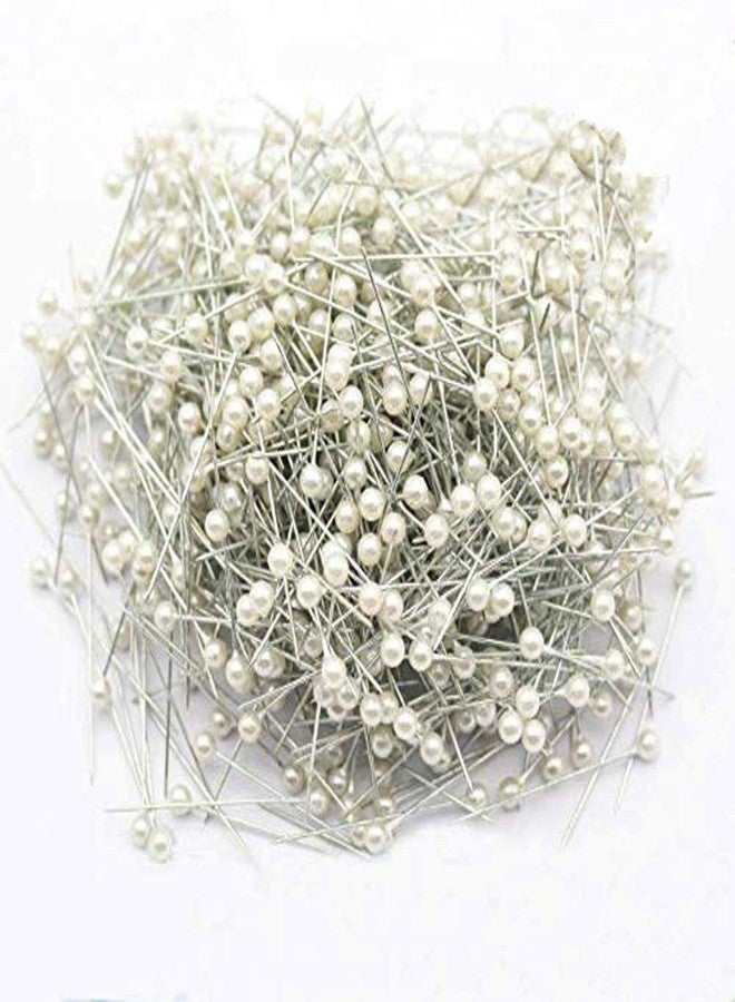 سوتشات دبابيس رأس كروية لؤلؤية من سوتشات، دبابيس رأس مستقيمة، دبابيس زهور، دبابيس خياطة لزهور الزفاف، عروات أزرار، دبابيس زهور، حرف يدوية، 100 قطعة - Image 4