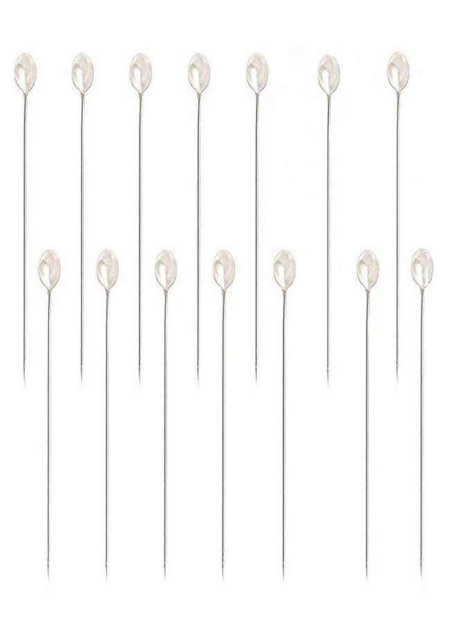 سوتشات دبابيس رأس كروية لؤلؤية من سوتشات، دبابيس رأس مستقيمة، دبابيس زهور، دبابيس خياطة لزهور الزفاف، عروات أزرار، دبابيس زهور، حرف يدوية، 100 قطعة - Image 2