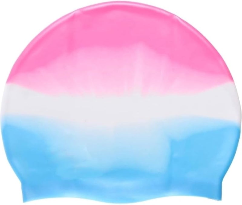 Premium Design Silicone Swimming Cap for Women and Men, Sea Cap, Swimming Cap Waterproof and Elastic Hair Multi Color