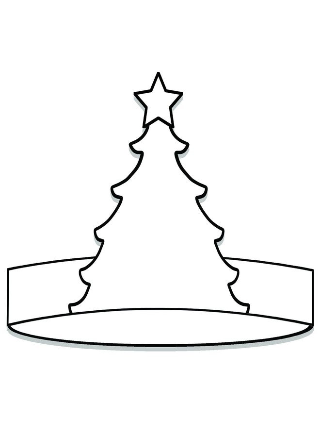 تايني إكسبريشنز Tiny Expressions - عصابة رأس شجرة عيد الميلاد للأطفال (عبوة من 12 قطعة) - سهلة، لون عصابة رأسك الخاصة بموضوع عيد الميلاد الممتع للأطفال في سن ما قبل المدرسة - فنون وحرف يدوية للعطلات للمنزل أو الفصل الدراسي - Image 2