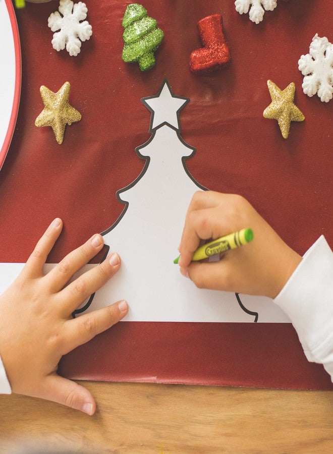 تايني إكسبريشنز Tiny Expressions - عصابة رأس شجرة عيد الميلاد للأطفال (عبوة من 12 قطعة) - سهلة، لون عصابة رأسك الخاصة بموضوع عيد الميلاد الممتع للأطفال في سن ما قبل المدرسة - فنون وحرف يدوية للعطلات للمنزل أو الفصل الدراسي - Image 3