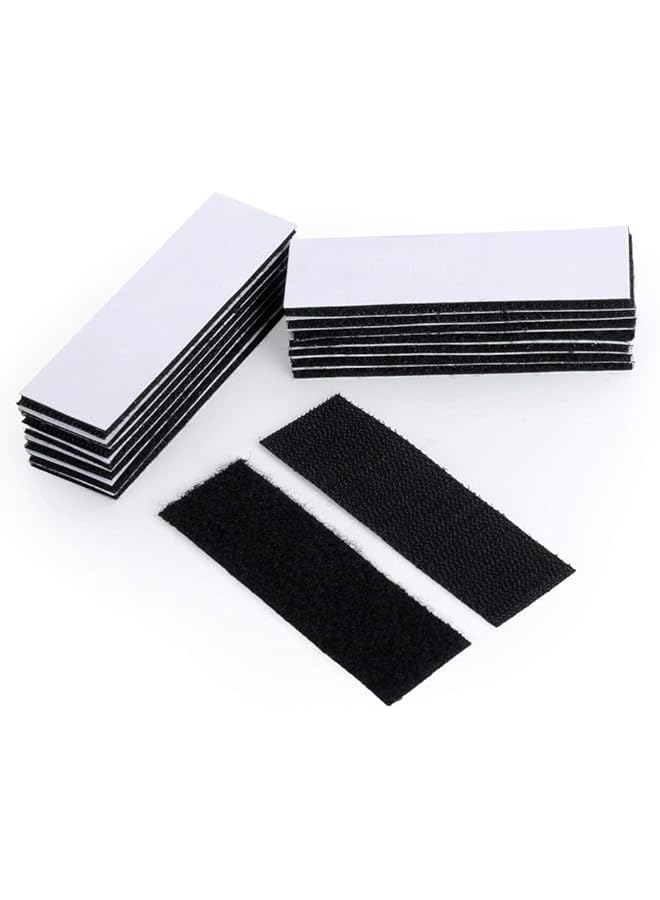 PROMASS promass Heavy Duty Mounting Tape Double-Side Reclosable Hook Loop Strips Tape Sticky Fastener Waterproof Indoor Outdoor Use for Holds Picture Frame and Tools (15Pack- 3x10cm)  - Image 1