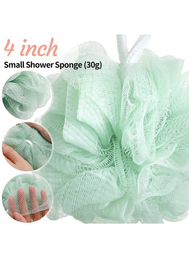 Raiten 100 Pieces Bath Sponge Shower Loofahs Bulk 30g Soft Net Body Scrubber Sponge Ball Body Shower Pouf Bath Scrunchies for Men and Women Exfoliating Shower Sponge (Regular Color) - Image 3
