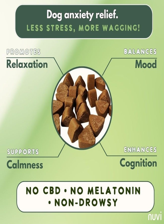 Nuvi Calming Chews for Dogs - Anxiety & Stress Relief Soft Chews | Non-Drowsy, Vet-Recommended Ingredients | Separation Anxiety, Fireworks, Travel | 90 Count - Image 5