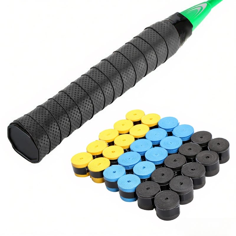 Pack of 30pcs Tennis Racket Overgrips Anti-skid Sweat Tape Wraps Badminton Racquet Over Grip Fishing Rod Sweat Band Grip - Image 1