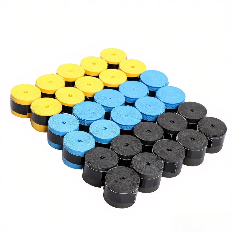 Pack of 30pcs Tennis Racket Overgrips Anti-skid Sweat Tape Wraps Badminton Racquet Over Grip Fishing Rod Sweat Band Grip - Image 2