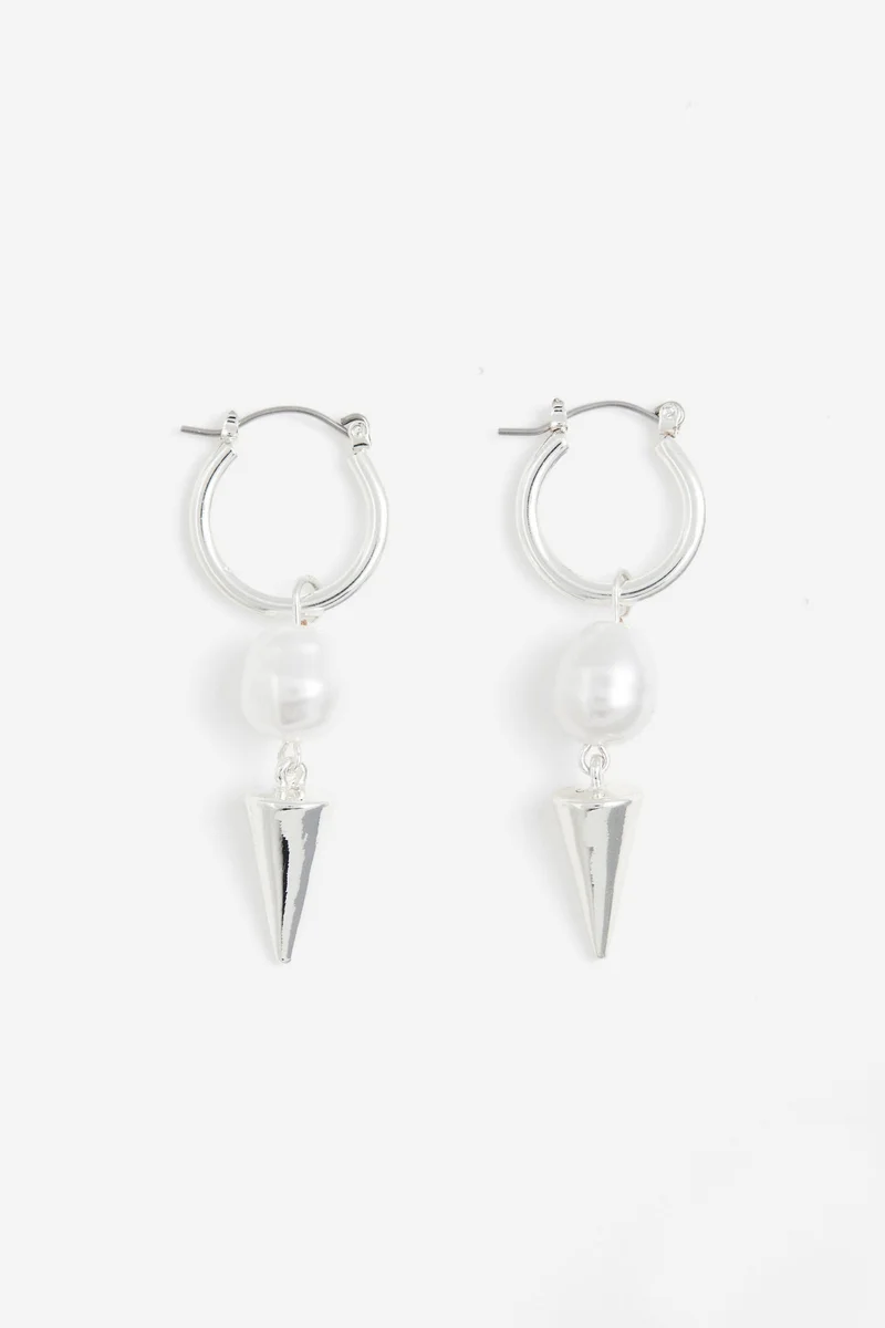 H&M Pendant Hoop Earrings