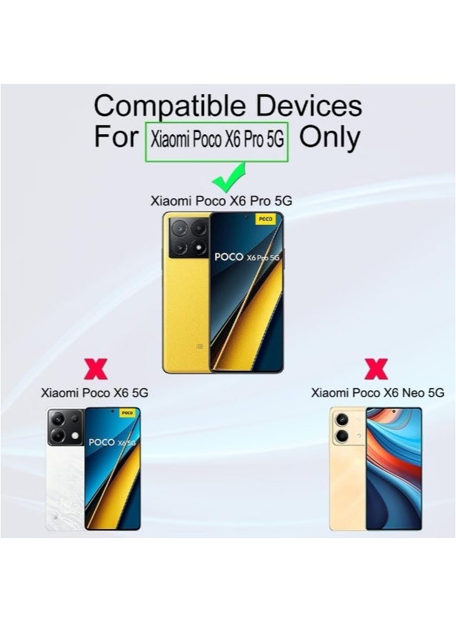 ELTRAZONE Xiaomi POCO X6 Pro 6.67-Inch Screen Protector – 3-Pack Premium Tempered Glass with 9H Hardness, Ultra HD Clarity, High Touch Sensitivity & Fingerprint Sensor Support – Scratch Resistant, Shatterproof, Case Friendly, Bubble-Free Installation - Image 2