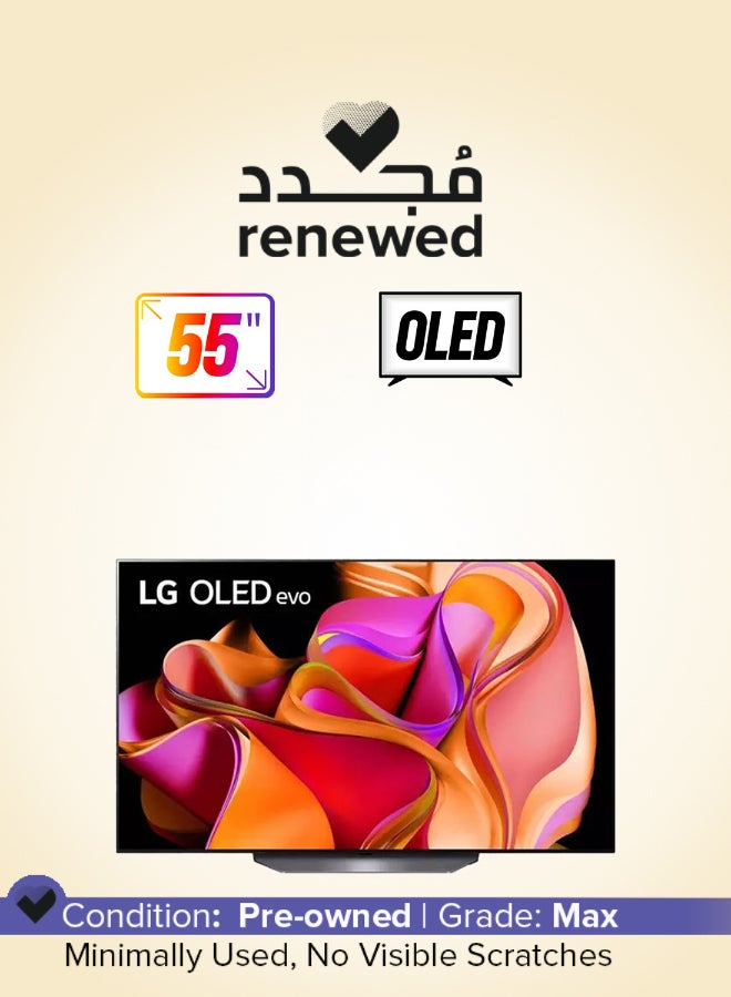 LG Renewed - 55 Inch OLED TV 4K HDR Smart TV OLED55CS3VA Black - Image 1
