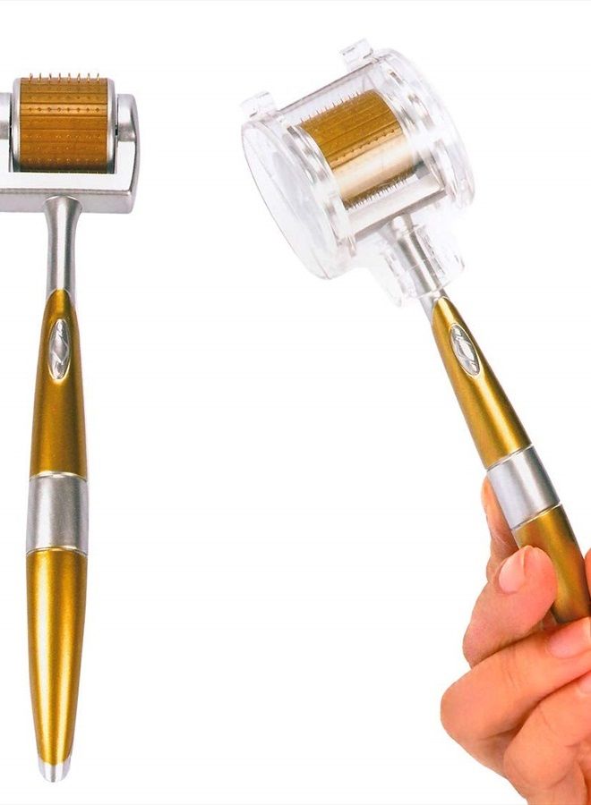 ZGTS ديرما رولر إبرة دقيقة - 0.25 مم 192 إبرة تيتانيوم رولر فاخر - معتمد من إدارة الغذاء والدواء، مصنوع يدويًا للعناية بالبشرة - - Image 5