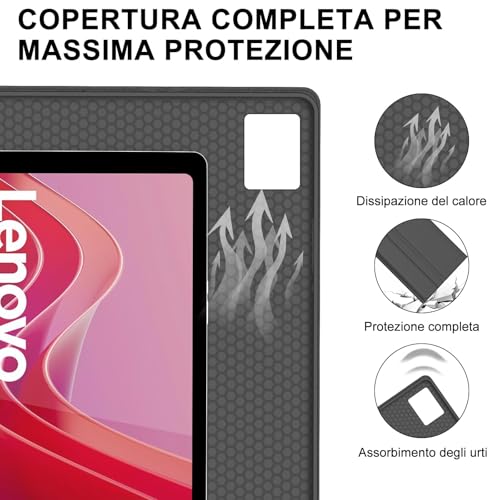 BORIYUAN Touch Keyboard Case for Lenovo Tab M11 / K11 LTE 11 Inch 2024, Detachable Wireless Bluetooth Keyboard Cover, Folio PU Leather Case with Pencil Holder Auto Wake/Sleep, Multi-Angle Kickstand, Trackpad - Image 5