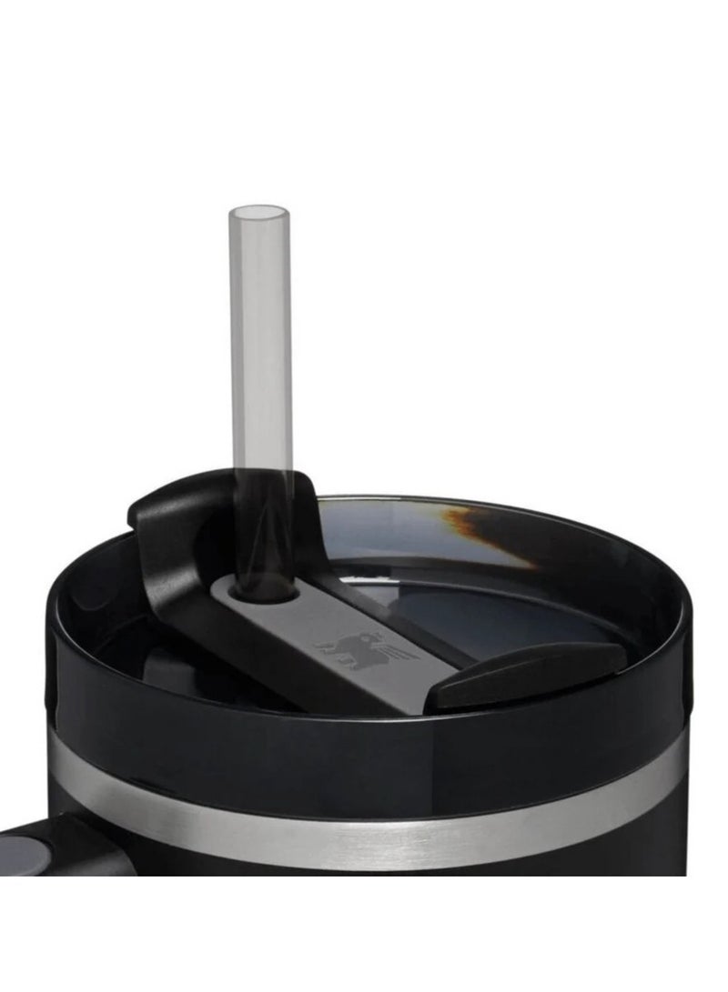 Stanley Quencher H2.0 FlowState Vacuum Insulated Tumbler – 40 oz Black Stainless Steel Travel Mug with Leakproof Lid & Straw | Double-Walled Design Keeps Drinks Hot for 7 Hours & Cold for 24 Hours | Durable, Portable & Ideal for Water, Coffee, Smoothies, Iced Tea, and On-the-Go Hydration - Image 4