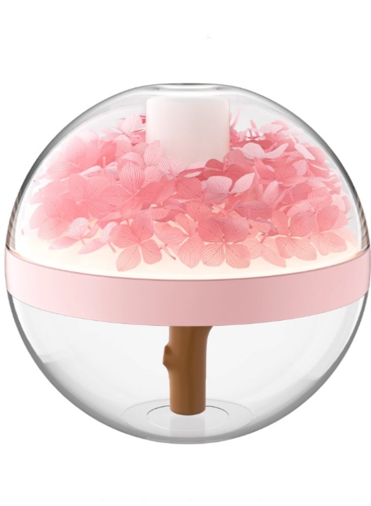 Humidifier Small Household Desktop Night Light Charging Portable Atmosphere Light Pink - Image 1