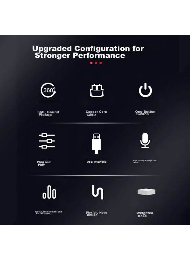 Nintaus Microphone, Wired Computer Microphone, Desktop And Laptop Microphone, For Online Cl, Video Conferences, E-sports Gaming, Voice Recording External Sound Card Y100b - Image 1