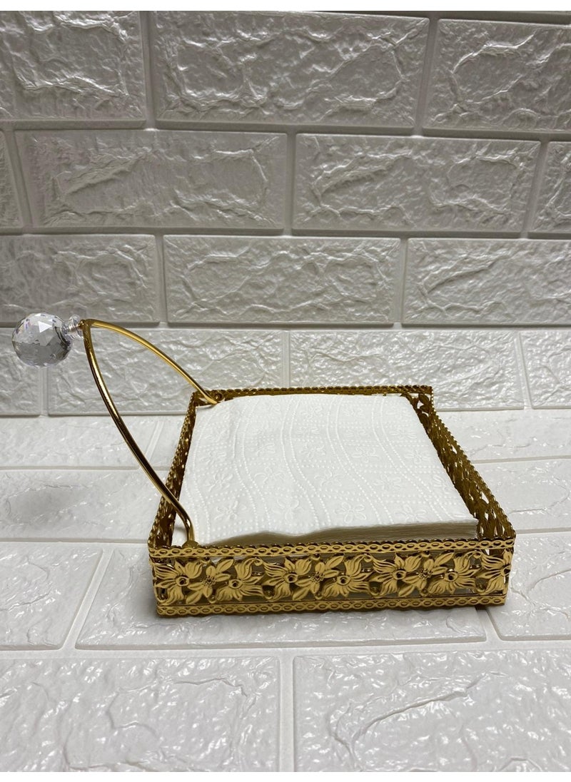 Stone Mirrored Napkin Holder Stainless Steel Luxury Napkin Box Gold Embroidered Premium Napkin Holder - pzsku/Z1BB835155C5480C70426Z/45/_/1729211355/e39d8ec3-4b74-4f81-ba56-b11a479feda8