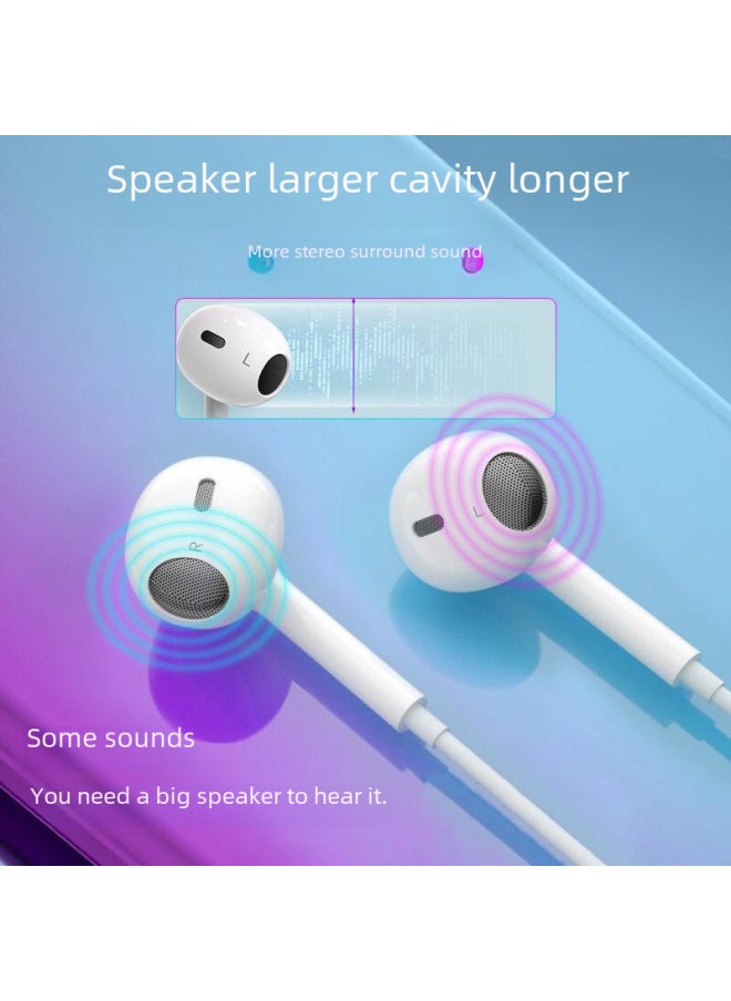 Generic - Four-generation Type-c Wired Headset For Apple Android Mobile Phone Bass In-ear Mobile Phone Headset-Color:4th Generation [lightning Bluetooth Version] Carton Packaging - Image 1