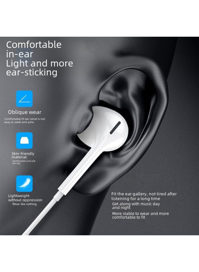 Generic - Four-generation Type-c Wired Headset For Apple Android Mobile Phone Bass In-ear Mobile Phone Headset-Color:4th Generation [lightning Bluetooth Version] Carton Packaging - Image 1