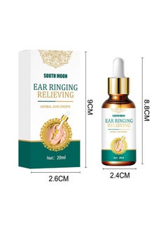 SOUTH MOON Earache Drops for Adult Ear Infections,20ml Organic Ear Ringing Remedy Drops, Natural Herbal Tinnitus Ear Drops, Ear Wax Removal Oil & Cleaner for Help Reduces Ear Noise, Reduce Ear Pain  - Image 2